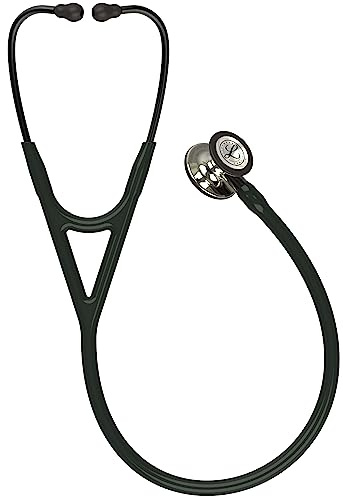 3M Littmann Cardiology IV Stethoskop mit Gratis Gravur und Penlight (Schwarz/Champagne Edition)