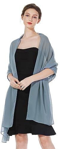 BEAUTELICATE Chiffon Schal Stola Damen Festlich Elegante Tücher Schultertuch Stola für Abendkleider Braut Festlich Sommer Hochzeits