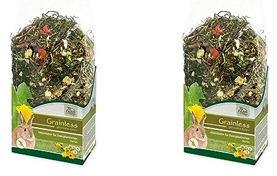 JR Farm Grainless Herbs Zwergkaninchen 400g (Packung mit 2)