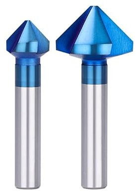 Biselado 3 flauta 90 grados avellanado broca 4,5-50mm acero madera Metal agujero Metal herramientas de perforación 1 Uds (Color : 10.4mm)