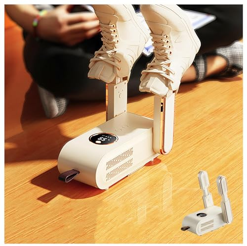 Portable Boot Dryer, Ski Boot Dryer Portable Foldable Expandable with Blu-Ray/3 Modes Timer, Travel Boot Dryer Shoe Rack for Dryer for Different Types of Footwear