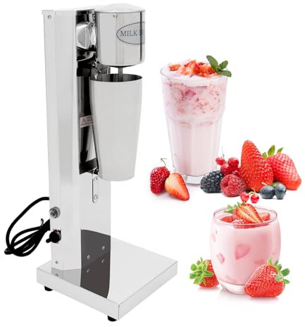 650ml Elektrischer Shaker Proteinshake, Cocktail Maschine Shaker Edelstahl, 2 Geschwindigkeitsstufen, Doppelscheiben-Mischwelle - für Protein Drinks cocktail Standmixer Mixer