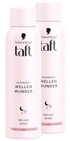 Schwarzkopf Taffettà Overnight Wave Wave Spray (2 x 150 ml), Styling Spray evoca onde e ricci durante il sonno, senza appesantire, adatto a tutti i tipi di capelli