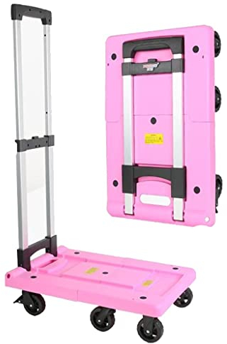 Wheelbarrows Hand Trolley Foldable Portable Trolley Trolley Shopping and Handling Household Luggage Trolley