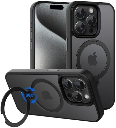 CACOE für iPhone 15 Pro Hülle mit Kameraschutz, Kompatibel mit MagSafe, Stoßfeste Kratzfeste Magnetische Rückseite Handyhülle für iPhone 15 Pro Hülle