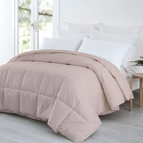 HOMEROKK Couette 220 X 240 cm Beige 450GR/M² Microfibre Douce - Qualité supérieure - (2 Places)