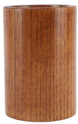 Aramox Porte-ustensiles en Bois Fait à la Main pour la Cuisine, Caddie de Rangement en Bois de Jujube Aigre, Design Minimaliste, Cuillères et Couverts Faciles à Entretenir