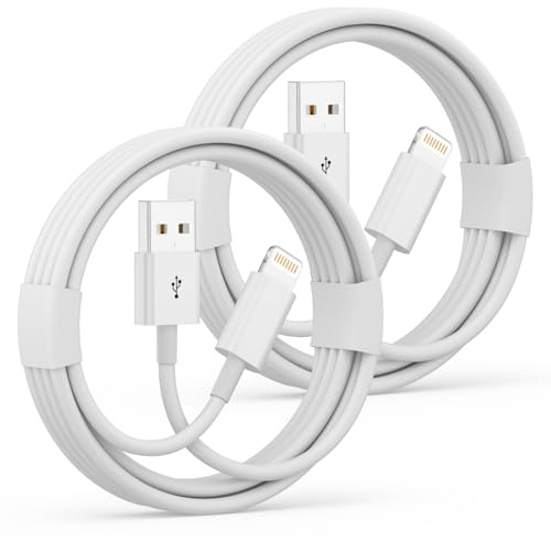 USB A to Lightning Cable, 2Pack 3FT Fast Charging CarPlay Charging Cord | for iPhone Charger Cord [Apple MFi Certified], Fast Car CarPlay Charger Cable for iPhone 14/13/12/11 Pro Max/XS/XR/X/8/7/iPad