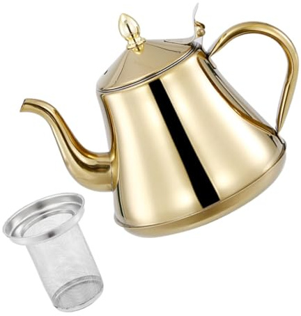 Holibanna tetera colador cafeteras jarra cafetera Hervidor de café lata cafe cafeteta filtros cafe olla de agua de pico largo cafetera suministros de barra de café Acero inoxidable