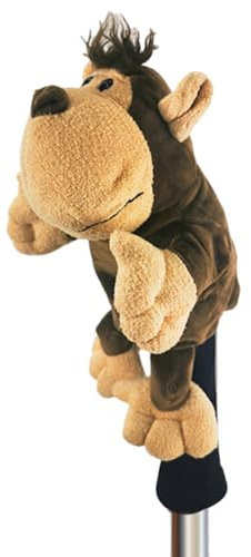 Copricapo in peluche per pilota, Copricapo in peluche per golf | Copricapo da fairway per animali | Scudo di copertura della mazza in peluche, divertenti maniche della mazza da golf carine per