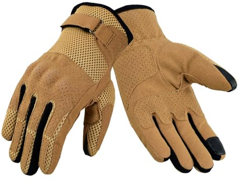 RAXUS Gants de moto pour homme - Été, respirants avec protection des nœuds homologués CE
