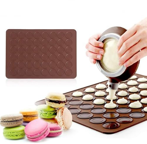 Uadme 48 cavités Moule en silicone pour macarons, cookies, pâtisseries, bricolage, décoration
