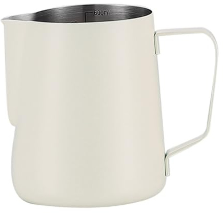 TOKIDNY Pichet à Lait Inox pour Espresso Mousseur Lait avec Poignée Ergonomique et Bec Verseur Précis