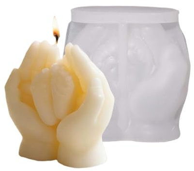 Moldes para Hacer Velas,Fácil Desmoldeo Decorativos,Molde de Silicona Divertido para Resina | Para Resina, Escayola, Decoración Hogar, Manualidades DIY, Cumpleaños