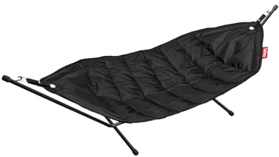 Fatboy Headdemock Hammock with Stand – Double 2 Person Outdoor Hammock – Easy-to-Assemble Metal Frame – Max Load 150 kg – Black