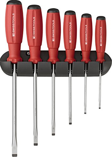 PB Swiss Tools SCHLITZ Schraubendreher Set PB 8240 (3,5-10mm) 6-teilig, SwissGrip, 100% Swiss Made