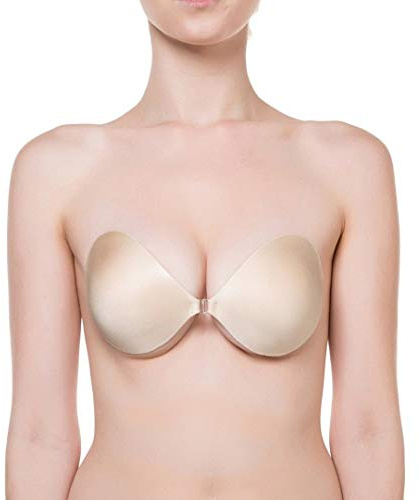 NuBra SE998 Seamless Push Up Women's Adhesive Bra with Molded Pads, Fair/Nude, Cup B