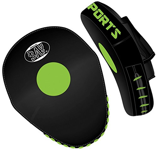 BAY® SOLAR GRÜN ECHTES LEDER ERGO Pratzen, SCHWARZ GREEN NEON Handpratzen, vorgekrümmt, 2 Stück, Pratzen, krumm, 2 Stück, Schlagpolster Herren Lady Frauen Damen Mädchen Kinder Schlagkissen Trainerpratzen Schlagpratzen Schlagmitts Mitt Mitts Coachingpratzen Kickboxen Karate Taekwondo Muay Thai Thaiboxen Tae Kwon Do Handschlagpolster 2er Set Boxpratzen