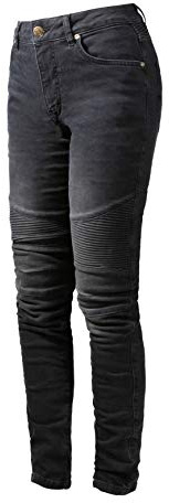 John Doe Betty XTM Motorrad Jeans Damen Stretch mit Protektoren Black 36/34