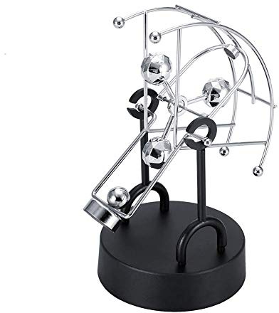 Wifehelper Science Desktop Spielzeug, Halbkugelform, drehbares Gadget ewige Bewegung Schreibtisch Büro Dekor Physik Wissenschaft Kunst Spielzeug