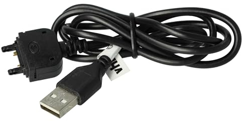 vhbw USB Datenkabel kompatibel mit Sony Ericsson V640i, W200i, W205, W300i, W302, W350i, W380i, W395, W508, W550i, W580i, W595, W610i Handy schwarz