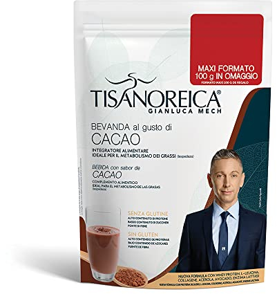 Gianluca Mech - Bevanda Proteica Gluten Free al Gusto Cacao, Integratore alimentare