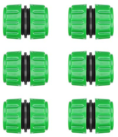 CaLeQi Hose Repair Connector Extender for Join 1/2 inch Garden Hose Pipe Quick Repair Connection 6pcs