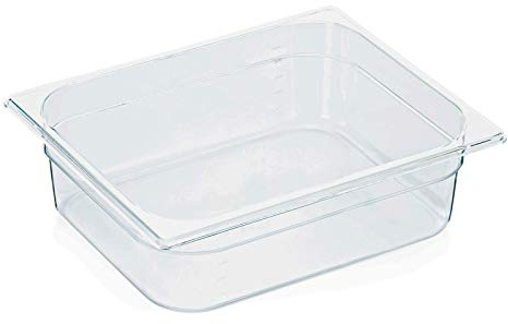 Kadida Gastronormbehälter -GN 1/2- GN Pans Gastro Behälter aus Polycarbonat PC, Verschiedene Höhen erhältlich, Größe: 1/2-100mm