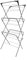 Straame 3 Tier Clothes Airer, Clothes Rack Drying Indoor and Outdoor Laundry Rack with Non Slip Feet and Corner Spaces for Hangers, Flat Foldable for Space Saving, 63 x 46 x 138 (White)