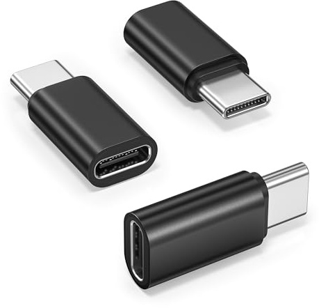 Basesailor USB C Extender Adapter 3Stück,Typ C Stecker zu Buchse,PD 100W USBC Verlängerung Konverter,40Gbps USB4 Thunderbolt 4/3 Extension Connector für MacBook,Samsung S25,Otterbox,iPhone 17 Pro Max