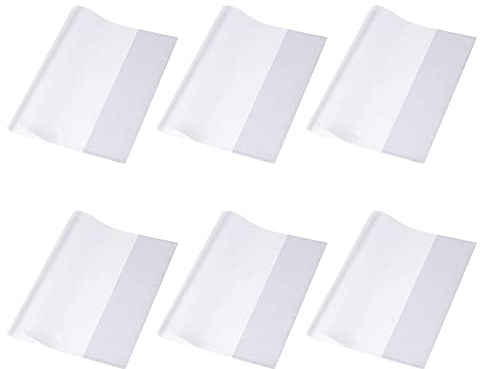 Buchumschlag, Transparenter Buchumschlag, Buchumschläge Schulbücher, Schutzhülle, Buchhülle Transparent, Buchumschläge Schulbücher, Wasserdichte Buchhülle, Für Das Home Office Der Schule, 6 Stück