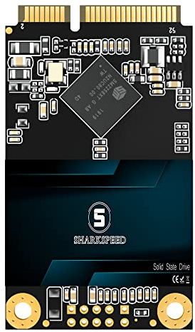 S SHARKSPEED mSATA SSD 128GB Mini SATA 3 (6Gb/s) TLC 3D NAND SSD Festplatte Interne Solid State Drive für Notebooks,Desktop PC (128GB, mSATA)
