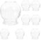Healeved 8Pcs Glass Cupping Set Chinese Cupping Cups Vacuum Massage Cups with Finger Grips for Back Arm Body Pain