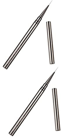 minkissy 2pcs Nail Art Liner Brush for Manicure Painting Salon Nail Art Tool for Detail Work at Home Salon