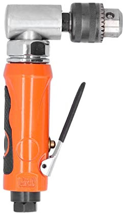 Perceuse Pneumatique, Perceuse Angulaire à Air, Tête Coudée 90 ° 1/4 Po 6 Mm, Matériau en Acier allié KP 555L pour Petits Espaces, Fonctionnement Pratique (style américain)