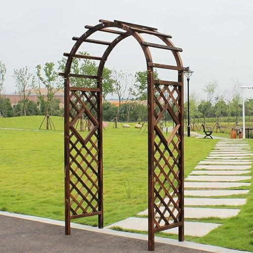 Arches en Bois, Arbres de Jardin avec Supports de Plantes grimpantes, Arches de Jardin décoratives extérieures en Sapin