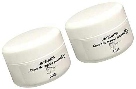 Uonlytech 4pièces Réparation Céramique Kit De Colle Adhésive Pour Carreaux Et Évier Pâte De Réparation Rapide Pour Fissures Et Éraflures Pour Salle De Bain Et Cuisine