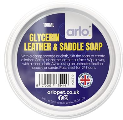 Sapone alla glicerina e all'eucalipto per pelle e sella, 100 ml, per una pulizia profonda e un condizionamento, ideale per selle, stivali, giacche e altro, protegge, ammorbidisce e ripristina