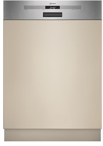 Neff S145EBS16E, N 50, Smarter Geschirrspüler teilintegriert 60 cm, Made in Germany, 13 Maßgedecke, starke Reinigung mit Open Dry, Chef 70°C, Energieeffizienzklasse A, AquaStop, gebürsteter Stahl
