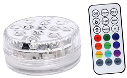 Sosoport 2sätze Submersible Licht Mit Fernbedienung Magnetische Unterwasserlampe Für Teich Pool Und Aquarium Und Dekorativ Für Und Partys