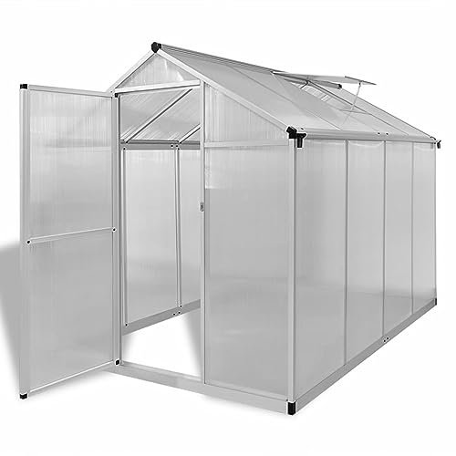Hoodmeel Serra Rinforzato con Telaio di Base 4,6 m², Serra da Giardino, Serra da Balcone, Serra da Orto, Serra da Terrazzo, in Alluminio