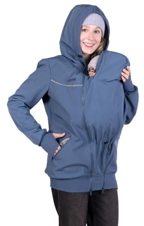 Viva la Mama 3in1 Softshell Tragejacke Baby Umstandsjacke Allwetter I JACKY