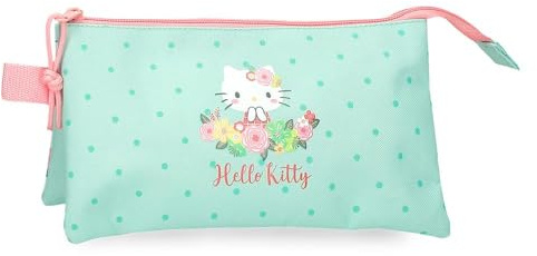 Hello Kitty Floral Hüllen und Zubehör Blau 23x9x7 cm Polyester
