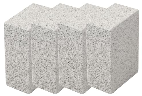 Culinavog Lot de 4 Pierres ponces Magiques pour Barbecue, Réutilisable Grill Nettoyage Pierre, Griller Pierres de Ponce, Grattoir Magique en Pierre Ponce pour cuisinières à Dessus Plat/ustensiles