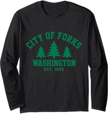 City of Forks Washington Long Sleeve T-Shirt