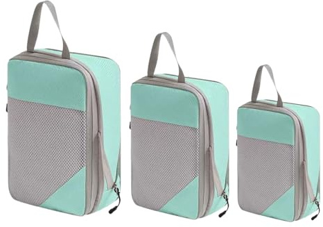 Kompressions Packwürfel Reise | Wasserdichte Kompressions-Packwürfel für Reisen - Aufbewahrungsorganizer Platzsparend Leichtes Design Urlaub Studentenwohnheim Business Backpacking Camping Gepäck Schra