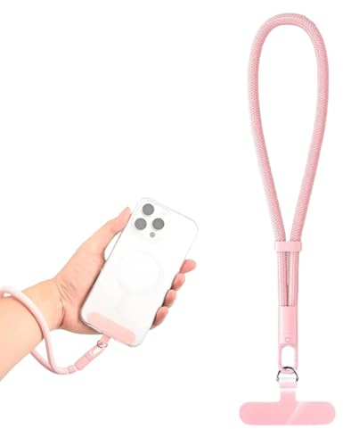 VOAVIA Phone Wrist Strap,Anti Theft Phone Chain,Safety Lanyard for Pho/ne,Adjustable Ph/one Strap Wrist,Cellphone Lanyard with Tether Tab,Anti Lost Bracelet Hand Strap for Ph/ones Case Cameras Keys