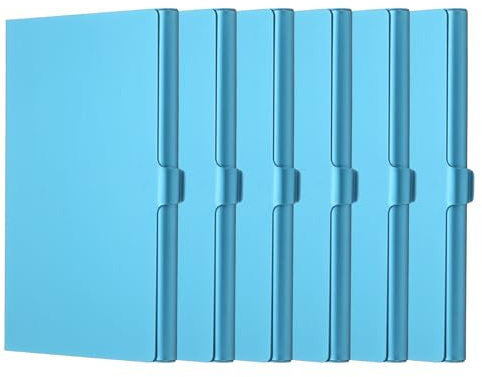 QUARKZMAN 6Stk Visitenkartenhalter Für Schreibtisch Aus Aluminiumlegierung Schreibtischkartenhalter Ausstellungsständer Für Büro Ausstellung Meeting Zuhause Blau