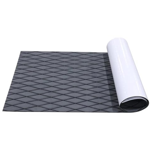 DSFIHJO Pavimentazione per Barche Eva Foam Faux Teak Boat Deck Mat Decking Sheet Yacht Flooring Anti Skid Self Adhesive Vehicle Pad 35X190cm Adesivo