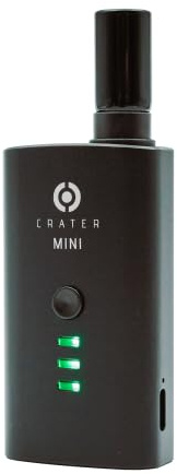CRATER MINI V2 Vaporizzatore per erbe secche (edizione 2026), vaporizzatore portatile, ricarica rapida USB-C, avvisi di vibrazione, flusso d'aria migliorato, forno in ceramica